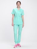 Костюм женский хирургический MedLine (тк.Стрейч,120), мятный