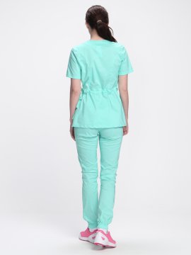 Костюм женский хирургический MedLine (тк.Стрейч,120), мятный