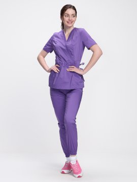 Костюм женский хирургический MedLine (тк.Стрейч,120), сиреневый