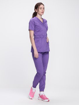 Костюм женский хирургический MedLine (тк.Стрейч,120), сиреневый