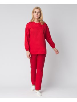 Костюм женский Хаспфуд-Стандарт-1 (тк.Оптима,160), красный