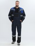 Костюм Вивантек-2 СОП (тк.Смесовая,220) п/к, т.синий/черный/васильковый